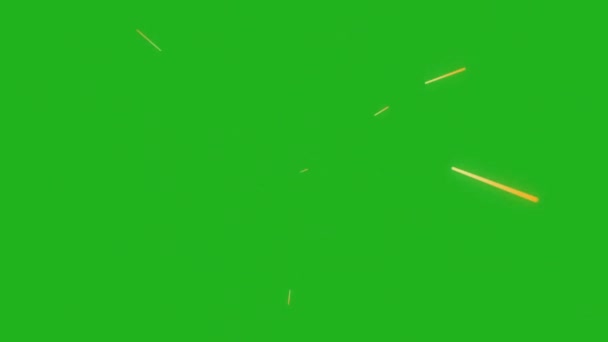 Bullet Shots Motion Graphics Green Screen Background — Stock Video