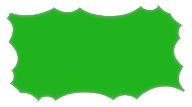 Yeşil ekran arka planına sahip sınır hareketi grafiklerini bulutlandırır