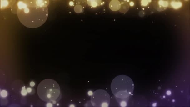 Bokeh Lights Motion Graphics Night Background — Stock Video