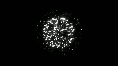 Gece arkaplanlı havai fişek hareketi grafikleri