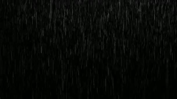 Gráficos Movimento Chuva Com Fundo Noturno — Vídeo de Stock