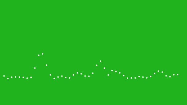 Onde Sonore Movimento Grafico Con Sfondo Schermo Verde — Video Stock