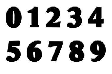 Düz beyaz arkaplanda siyah basamaklı resimleme