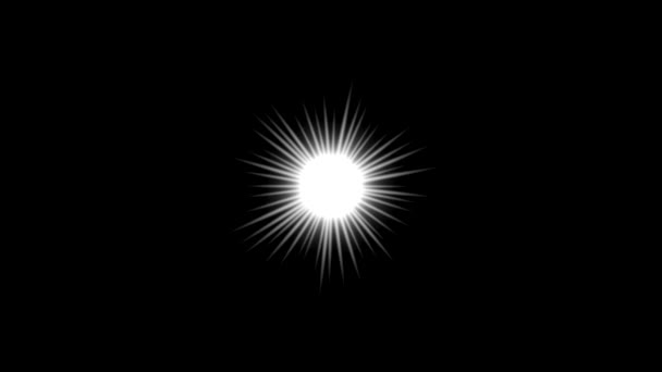 具有夜间背景的明亮星光运动图形 — 图库视频影像