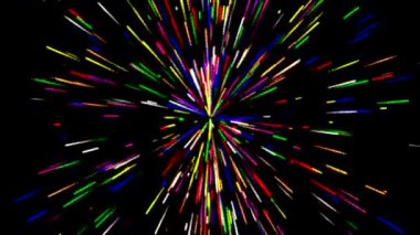 Gece arkaplanlı hiperuzay hareket grafikleri