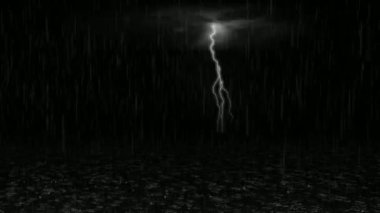 Gece arkaplanlı şimşek ve yağmur yağışıweather forecast