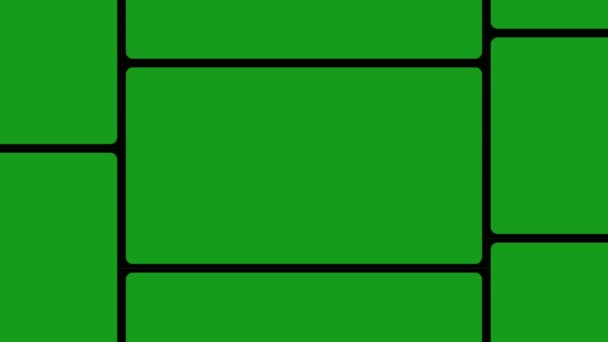 Galerie de photos motion graphics avec fond vert