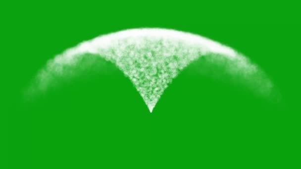 Графіка Руху Потоку Води Фоном Зеленому Екрані — стокове відео
