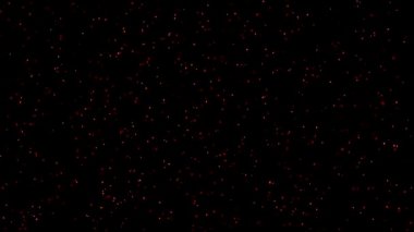 Uçan renkli simli parçacıklar gece arkaplanlı hareket grafikleri