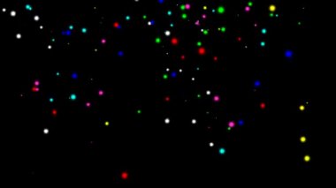 Gece arkaplanlı renkli flaş ışıkları hareketli grafikler