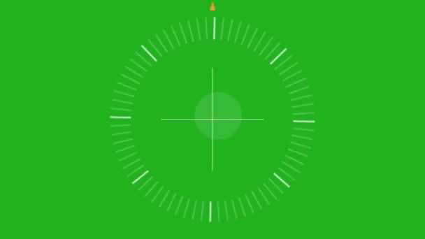 緑の画面の背景を持つカメラフレーム設定モーショングラフィックス — ストック動画