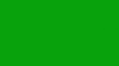 Yeşil ekran arkaplan ile parlayan spiral hareket grafikleri