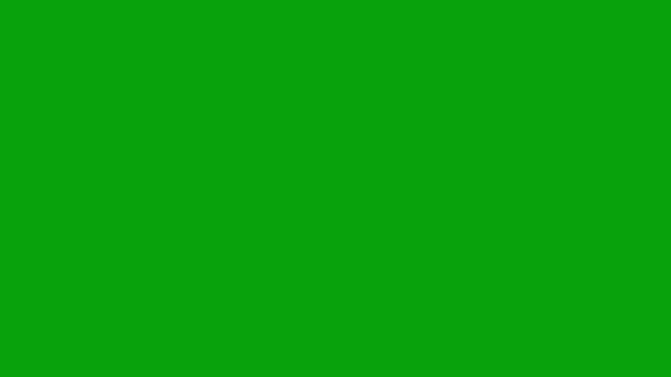 Графика Движения Символа Йоги Зеленым Фоном — стоковое видео