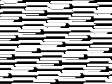 3d beyaz çizgiler düz siyah arkaplan üzerinde güzel desen