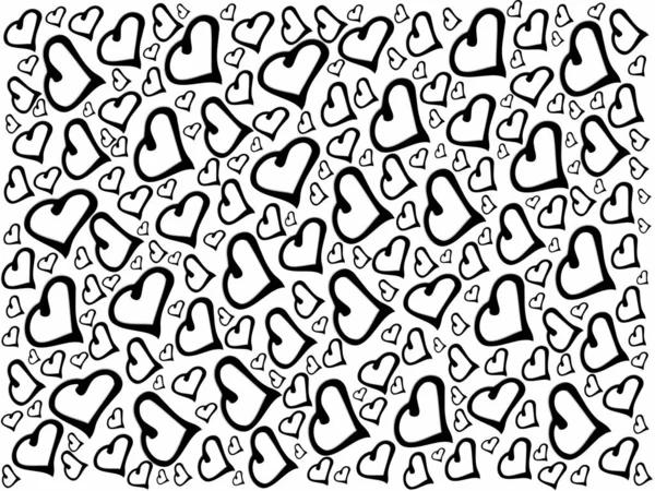 Siyah kalp beyaz arka planda güzel dokuyu şekillendirir.