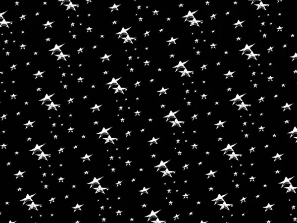 Estrelas Brilhantes Textura Bonita Sobre Fundo Preto Liso — Fotografia de Stock