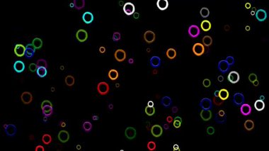 Sihirli renk gece arkaplanlı hareket grafikleri