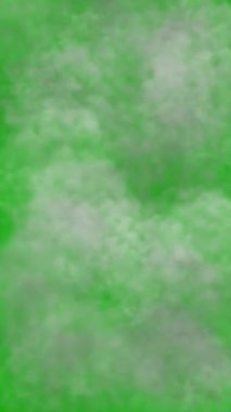 Yeşil ekran arkaplanlı beyaz duman akışı dikey hareket grafikleri