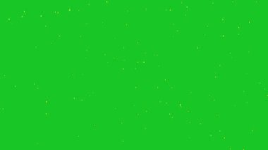 Uçan ateş yeşil ekran arka planına sahip hareket grafiklerini ateşliyor