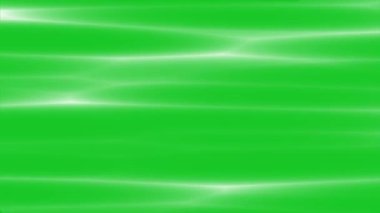 Yatay beyaz dalga hareket grafikleri yeşil ekran arkaplanı