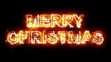 Ateş enerjili mutlu noel mesajları sade siyah arka planda kıvılcımlar saçar
