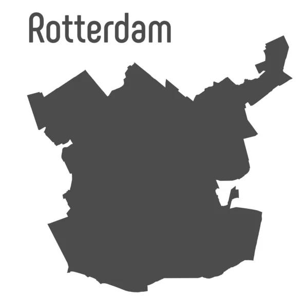 로테르담 배경의 어두운 — 스톡 벡터