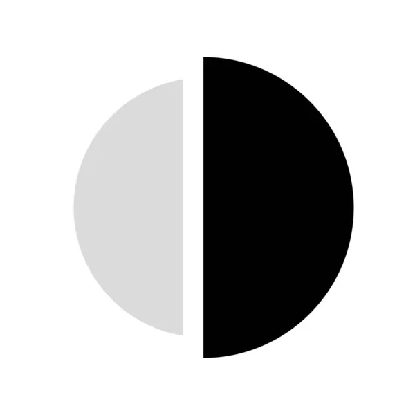 Tortendiagramm Prozentsatz Kuchendiagramm Rundes Diagramm Fünfzig Graustufenvektordiagramm Symbol Für Infografik — Stockvektor