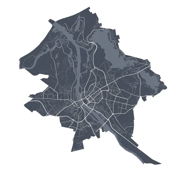 Mapa Riga Mapa Vetorial Detalhado Área Administrativa Cidade Riga Cartaz — Vetor de Stock