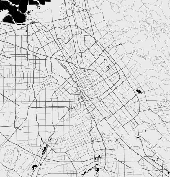 Міська Карта Сан Хосе Vector Illustration San Jose Map — стоковий вектор