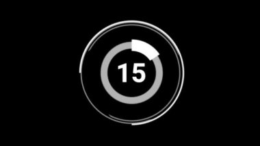 Animasyon etrafında dönen yüzde 48 sayı çemberi çizelgesi. Siyah arkaplanda beyaz.