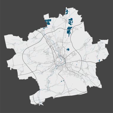 Erfurt Map Premium Vector Download For Commercial Use Format Eps Cdr Ai Svg Vector Illustration Graphic Art Design