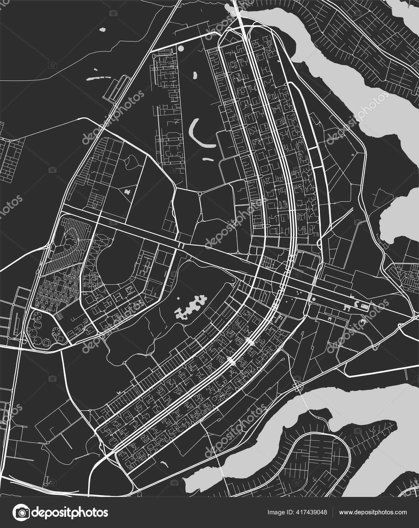 Urban City Map Brasilia Vector Illustration Brasilia Map Grayscale Art  Stock Vector by ©Litteralis 417439048, image size:1350x1700