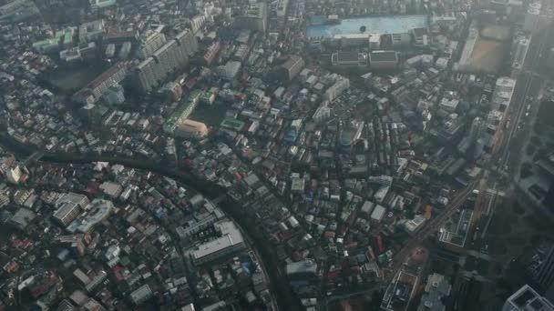 Vuelo Aéreo Sobre Ciudad Tokio Japón — Vídeos de Stock