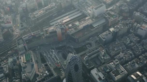 Повітряні Летить Над Токіо Міста Японії — стокове відео