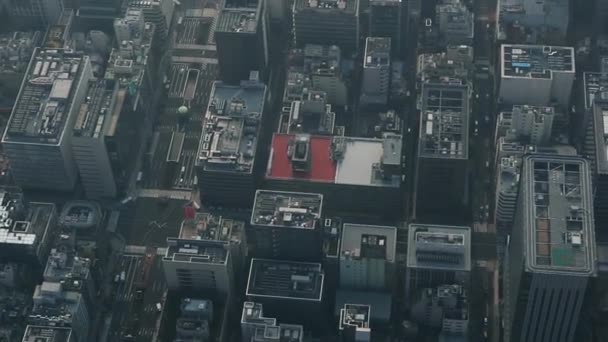 Vuelo Aéreo Sobre Ciudad Tokio Japón — Vídeos de Stock