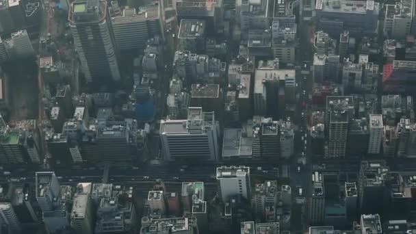 Aerial Flying Tokyo City Japan — Stock Video