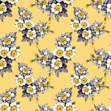 çiçek açan nergis çiçekleri