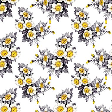 çiçek açan nergis çiçekleri