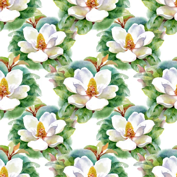 Ακουαρέλα λευκό νερό-lilly μοτίβο λουλουδιών με βάτραχος σε λίμνη διανυσματικά εικονογράφηση — Φωτογραφία Αρχείου