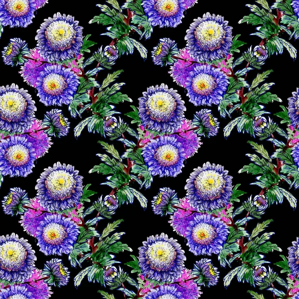 美しい野生のカラフルな花のパターン — ストック写真