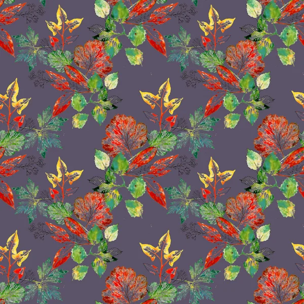 parlak sonbahar yaprakları paterni 