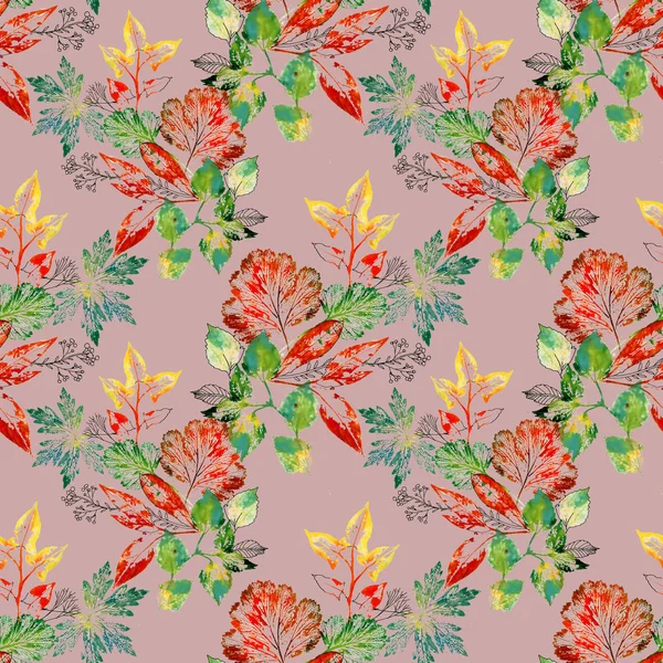 parlak sonbahar yaprakları paterni 