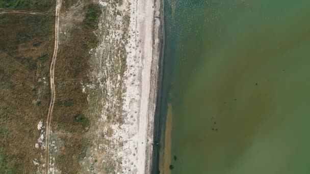 Vue Aérienne Drone Côte Azov — Video