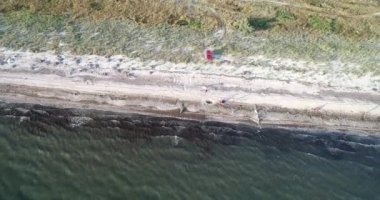 Savana güzel havadan görünümü görüntüleri. 4 k çözünürlükte vurdu