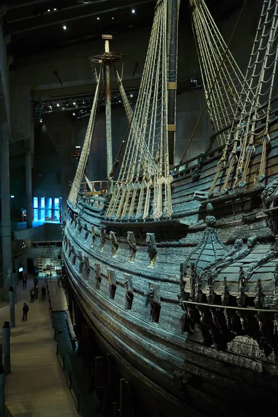 Stockholm, Swden - Novemer 6, 2018. Návštěva z The Vasa lodi Vasa Museum. — Stock fotografie