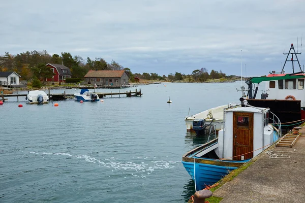 Les bateaux de pêche de l'archipel de Stockholm, Suède — Photo