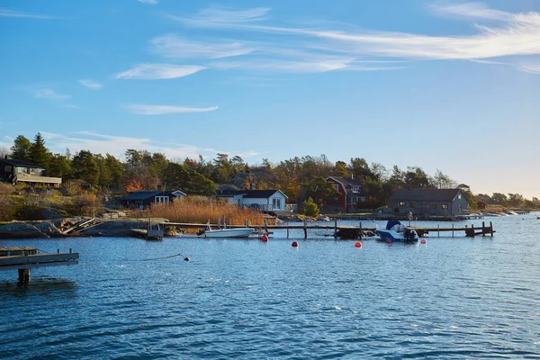 Łodzie rybackie w Sztokholmie archipelag — Zdjęcie stockowe