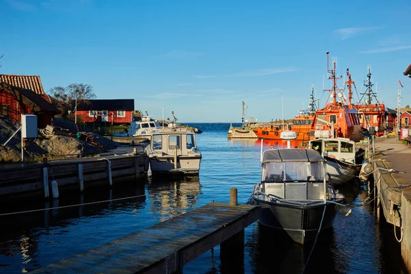 Fiskebåtarna på Stockholms skärgård, SVE — Stockfoto