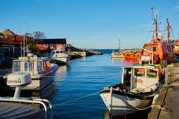 Fiskebåtarna på Stockholms skärgård, SVE — Stockfoto