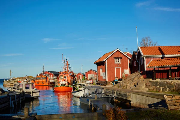 Fiskebåtarna på Stockholms skärgård, SVE — Stockfoto